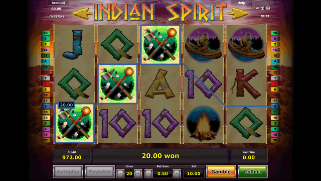 Бонусная игра Indian Spirit 4