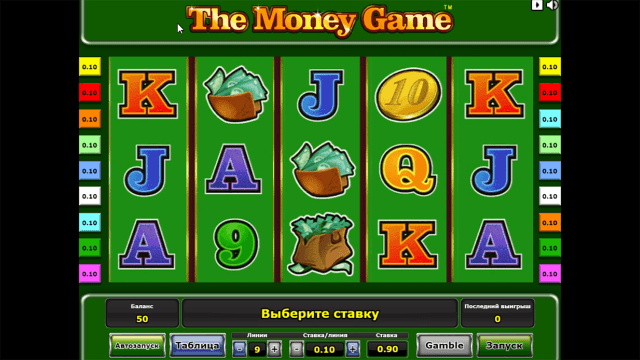 Характеристики слота The Money Game 3