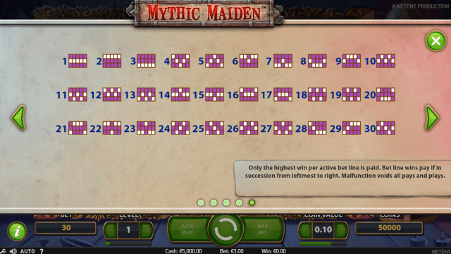Бонусная игра Mythic Maiden 5