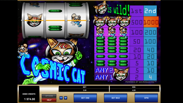 Игровой интерфейс Cosmic Cat 10