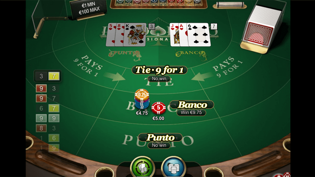 Игровой интерфейс Punto Banco Professional Series 10